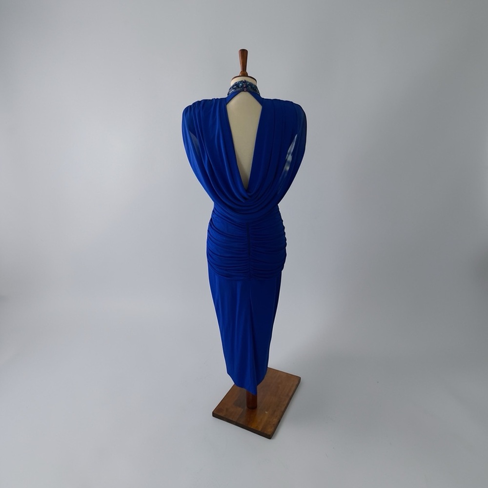 Vintage Casadei 4 draped sequin beaded 1980’s dress‎ - Picture 6 of 15